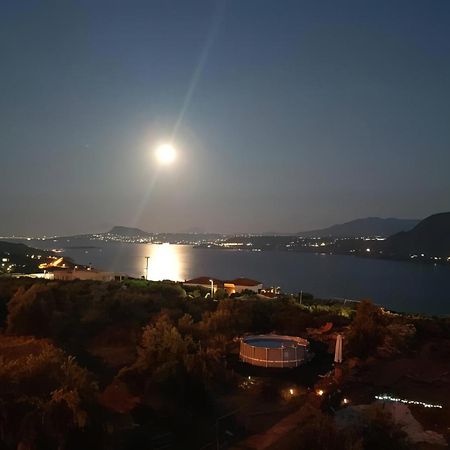 Souda Bay View With Private Pool Near Chania City Buitenkant foto